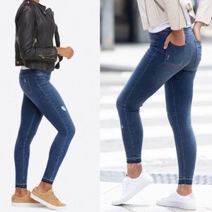 Distressed Demin Leggings